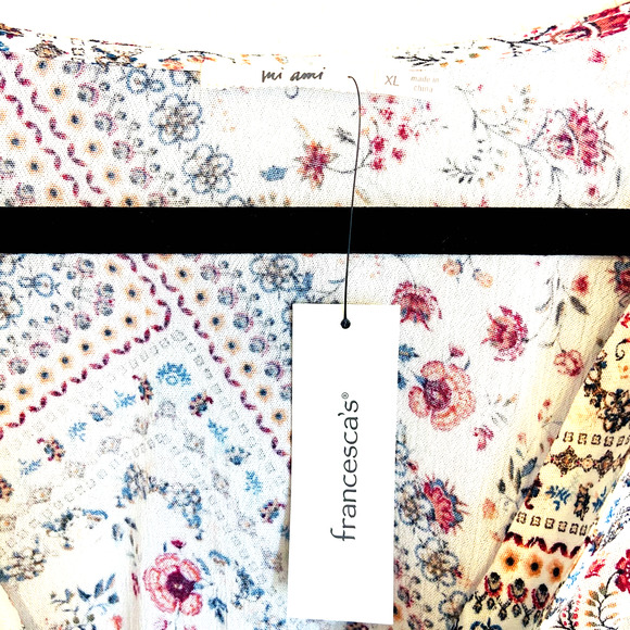 Mi Ami Floral Blouse NWT XL - Picture 3 of 4